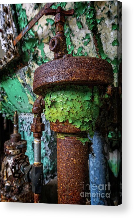 Lindale Mill Acrylic Print featuring the photograph Rusted And Worn by Doug Sturgess