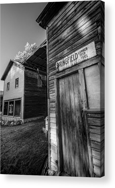 Rustic Acrylic Print featuring the photograph Rustic rural angles by Sven Brogren