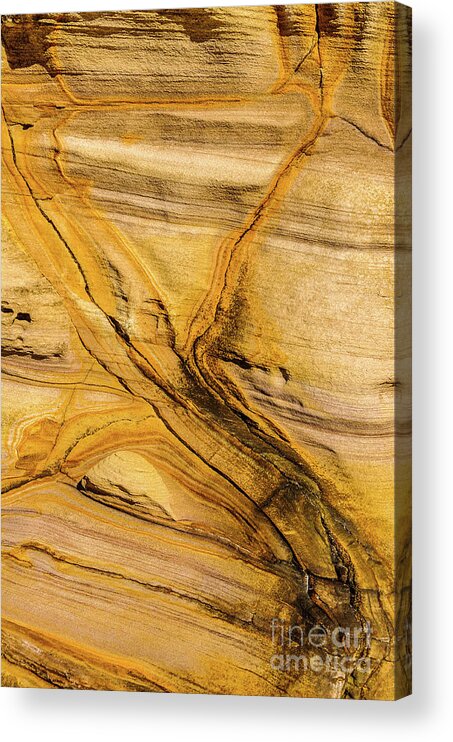 Pattern Acrylic Print featuring the photograph Sandstone S01 by Werner Padarin