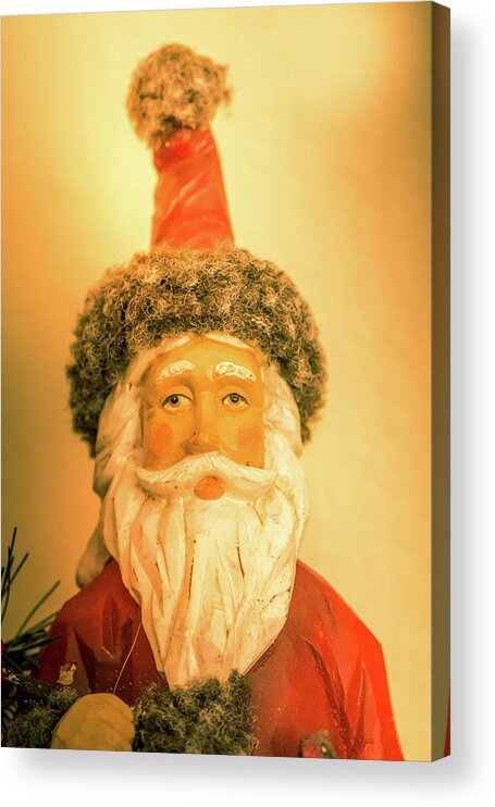 Santa Acrylic Print featuring the photograph Santa Is Watching by Allin Sorenson
