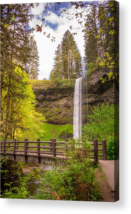 Waterfalls Acrylic Print featuring the photograph Scenic Waterfalls by Jerry Cahill