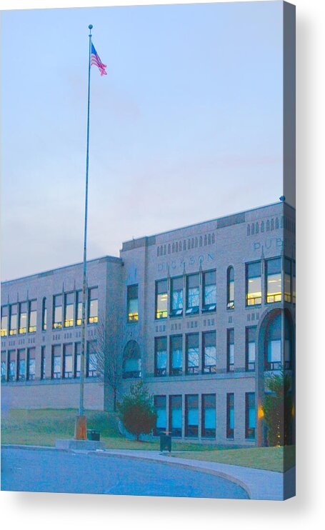 Building Acrylic Print featuring the photograph School by John Toxey