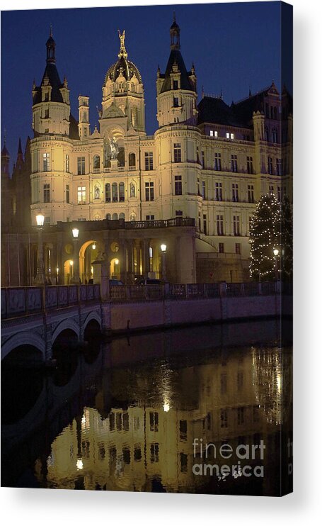 Prott Acrylic Print featuring the photograph Schwerin Castle 4 by Rudi Prott
