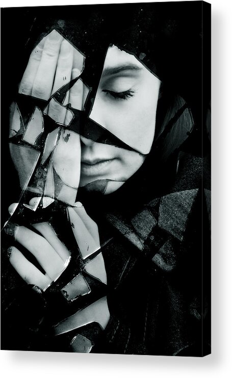 Shattered Acrylic Print featuring the photograph Shattered by Cambion Art