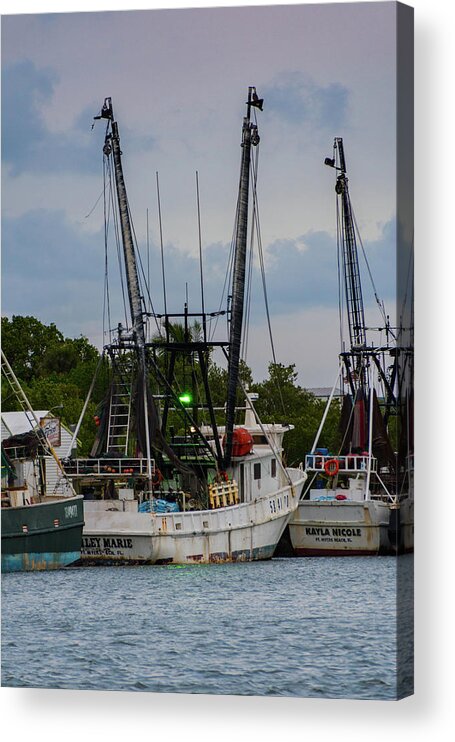 Maritime Acrylic Print featuring the photograph Shrimp Boat by Artful Imagery