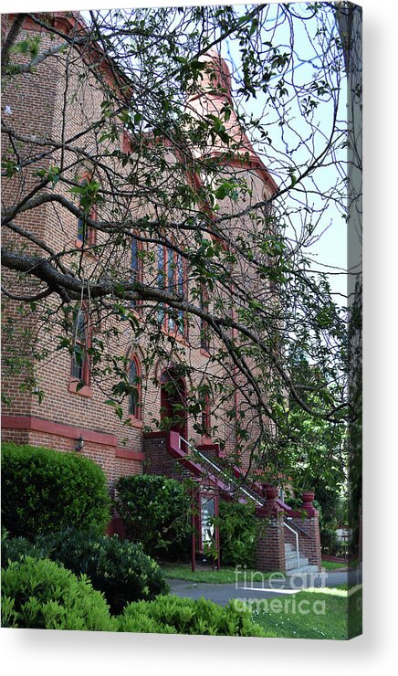 Scenic Tours Acrylic Print featuring the photograph Sidney Park Cme Church by Skip Willits