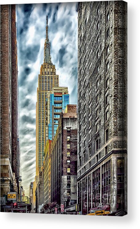 New York City Acrylic Print featuring the photograph Sights in New York City - Skyscrapers 10 by Walt Foegelle