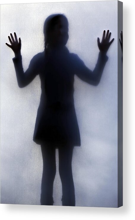 Silhouette Acrylic Print featuring the photograph Silhouette Of A Girl by Joana Kruse