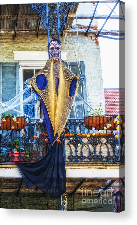Skeleton Acrylic Print featuring the photograph Skeleton Ghost by Frances Ann Hattier