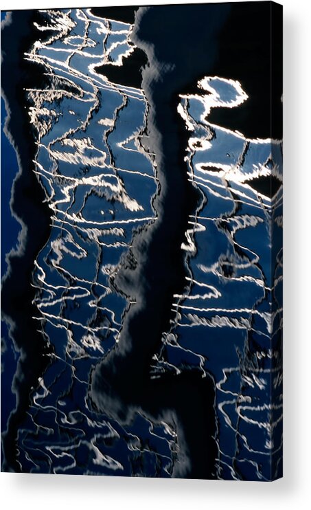 Abstract Acrylic Print featuring the photograph Smoke on the Water by Irwin Barrett
