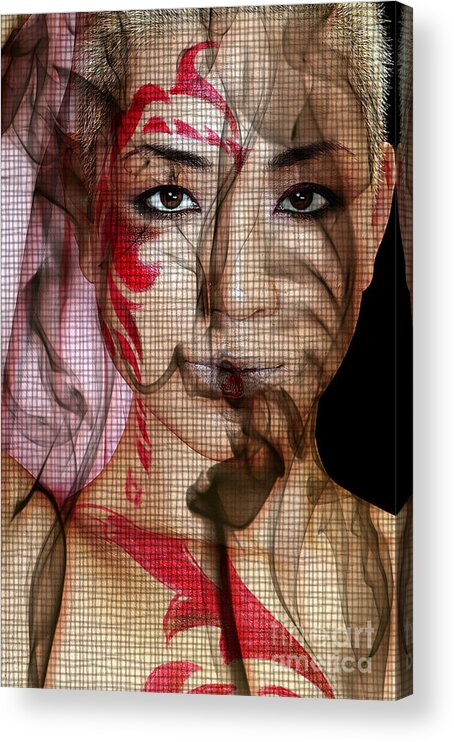 Clay Acrylic Print featuring the digital art Smoking Web by Clayton Bruster