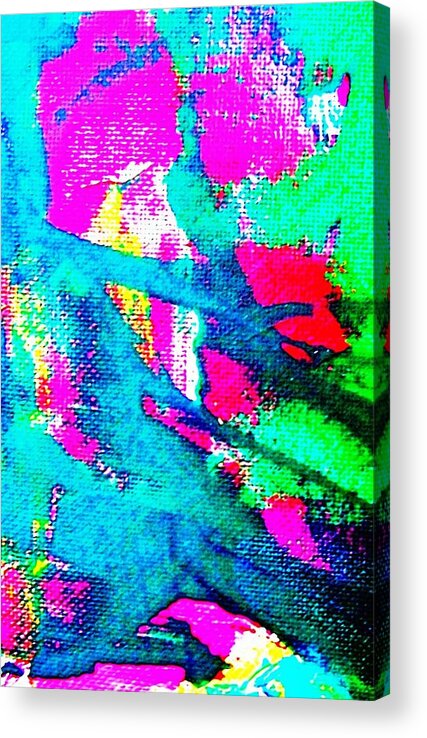 Abstract Acrylic Print featuring the painting SO WE WILL GO NO MORE AROVING by Byron by Bruce Combs - REACH BEYOND