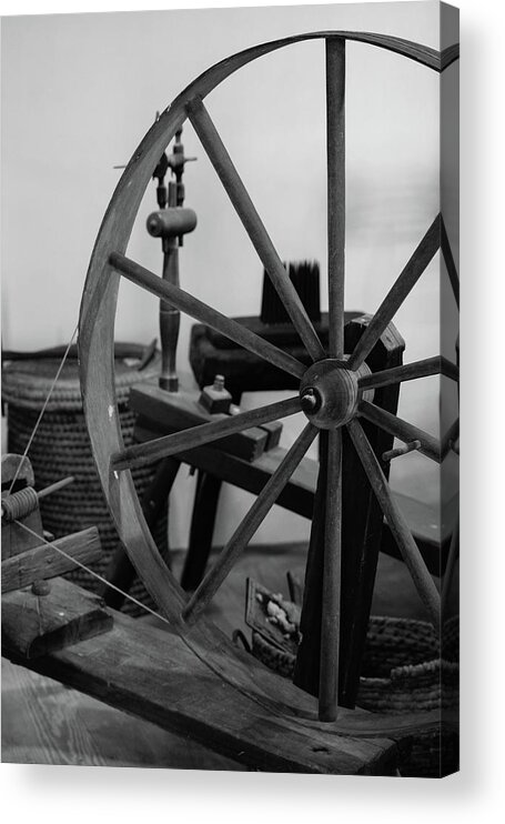 Spinning Wheel Acrylic Print featuring the photograph Spinning Wheel at Mount Vernon by Nicole Lloyd