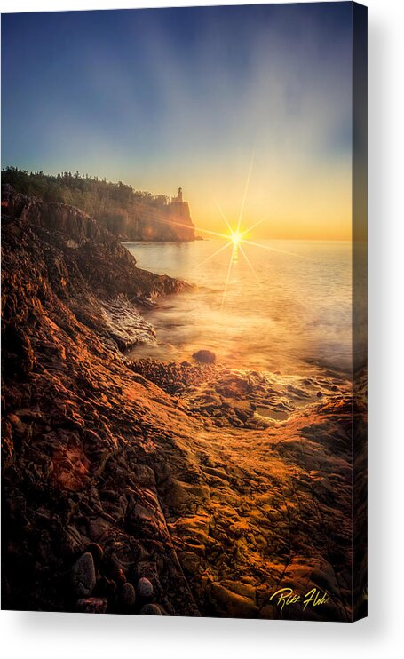 Natural Forms Acrylic Print featuring the photograph Split Rock Glory by Rikk Flohr
