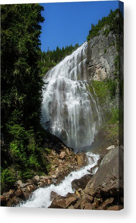 Majestic Acrylic Print featuring the photograph Spray Falls by Pelo Blanco Photo