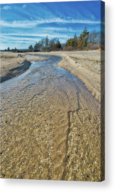 Sandy Hook Acrylic Print featuring the photograph Sandy Hook Tidal Stream by Gary Slawsky