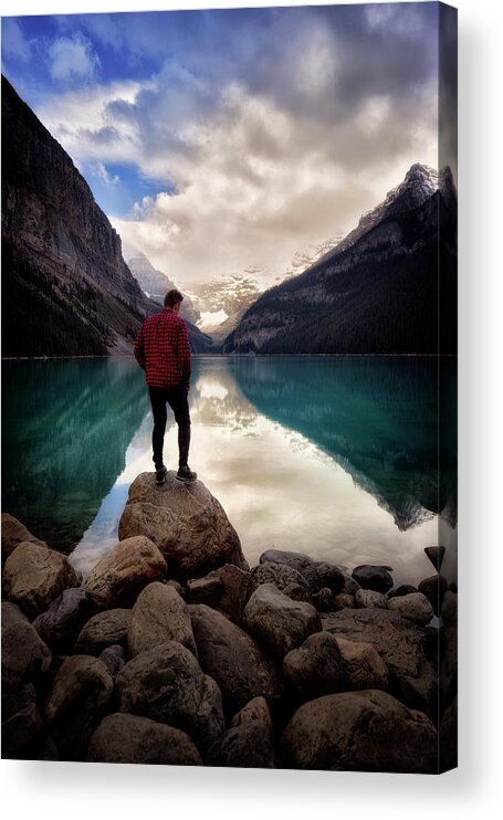 Sunset Acrylic Print featuring the photograph Standing Alone by Nicki Frates