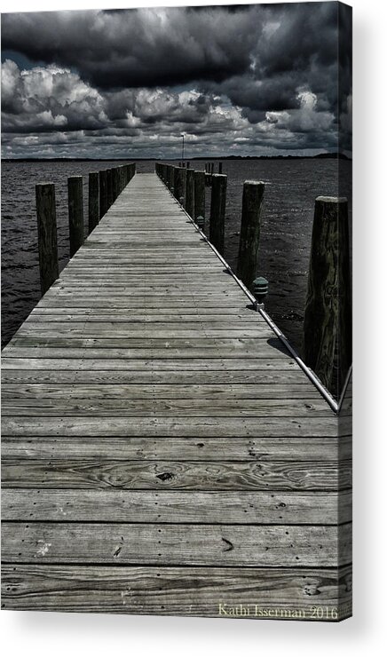 Virginia Acrylic Print featuring the photograph Stormy Waters I by Kathi Isserman