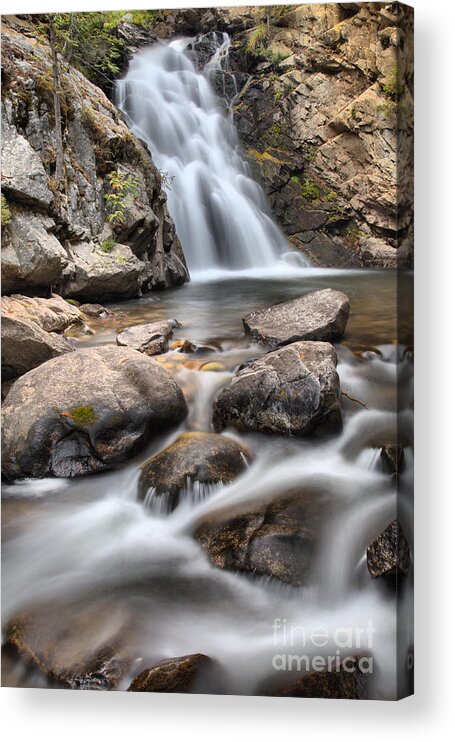 Falls Creek Falls Acrylic Print featuring the photograph Streams Below Falls Creek Falls by Adam Jewell