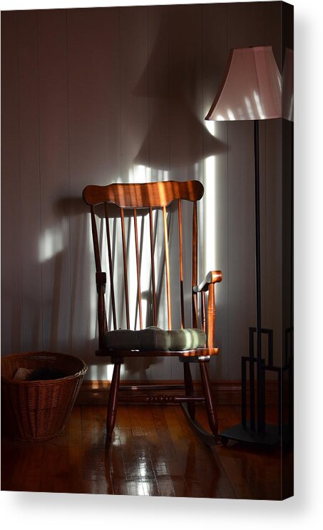 Sun Acrylic Print featuring the photograph Sunlit Chair by Cheryl Charette