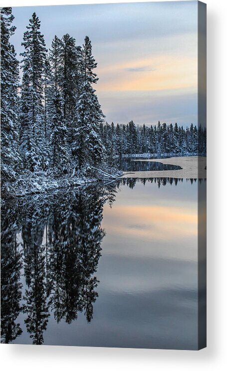 Lake Acrylic Print featuring the photograph Sunrise Calm by Tingy Wende