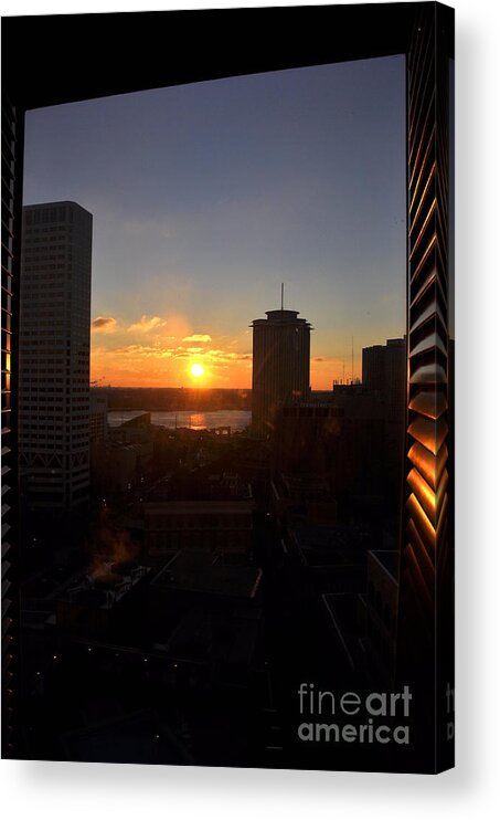 Sunrise Acrylic Print featuring the photograph Sunrise in New Orleans by Andrew Dinh