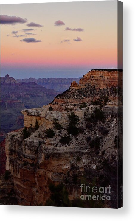 Grand Canyon Acrylic Print featuring the photograph Sunset at the Grand Canyon by Debby Pueschel