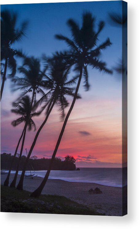 Beach Acrylic Print featuring the photograph Sunset in Paradise by Alex Lapidus