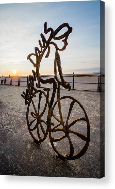 Statue Acrylic Print featuring the photograph Sunset Rider by Spikey Mouse Photography