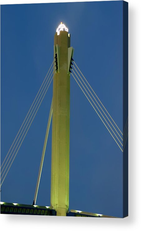 Texas Acrylic Print featuring the photograph Suspension Pole by Erich Grant