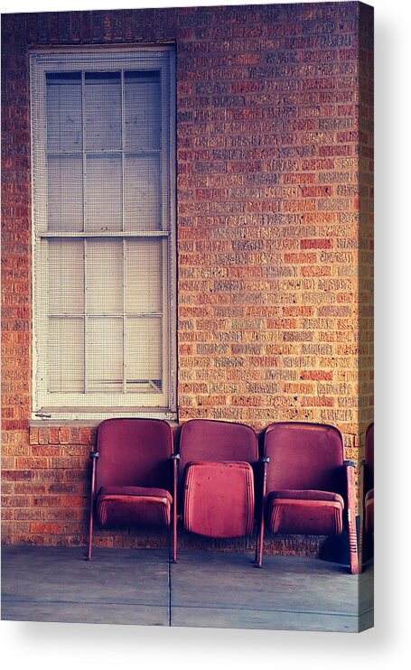 Architecture Acrylic Print featuring the photograph Take a Seat by Trish Mistric