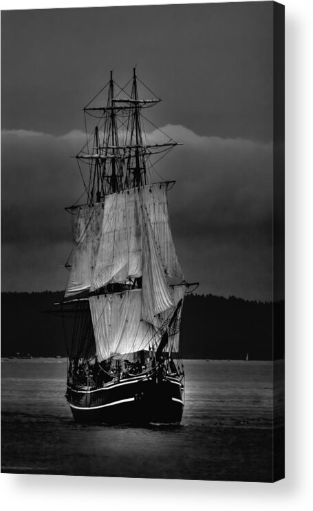 Tall Ships Hms Bounty 2 Acrylic Print featuring the photograph Tall Ships HMS Bounty 2 by David Patterson