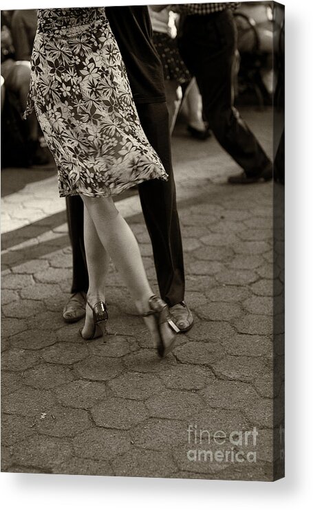 Tango Acrylic Print featuring the photograph Tango in the Park by Leslie Leda