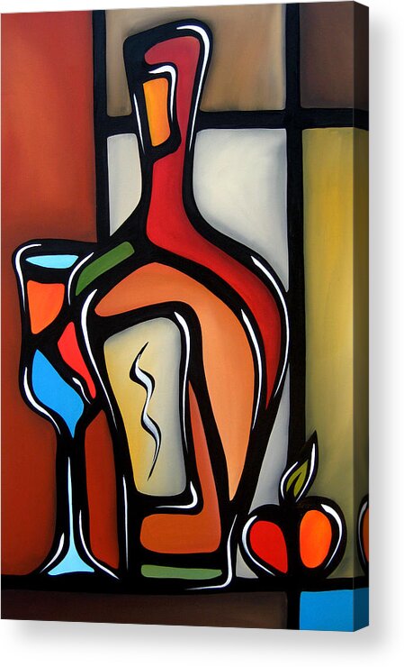 Pop Art Acrylic Print featuring the painting Tannins by Fidostudio by Tom Fedro