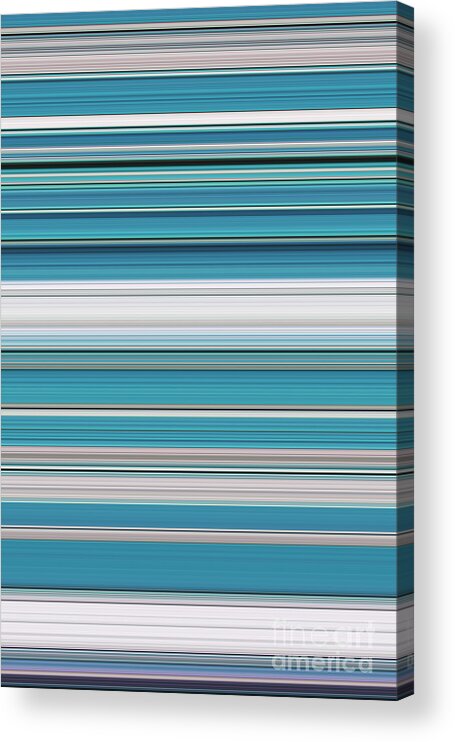 Teal Acrylic Print featuring the photograph Teal Lines by Tim Gainey