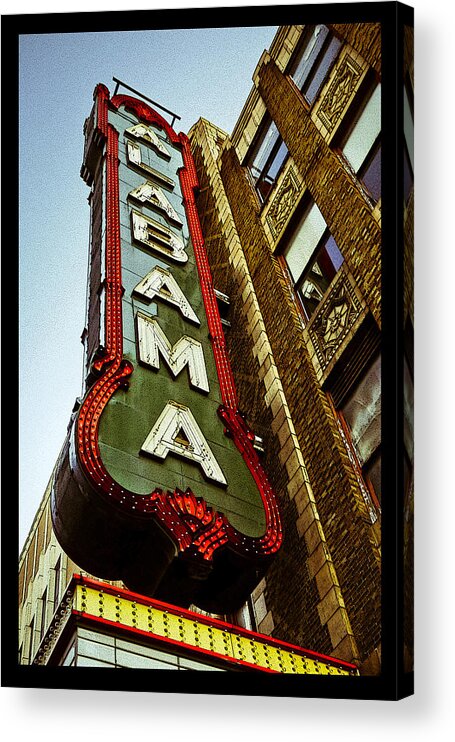 Birmingham Acrylic Print featuring the photograph The Alabama Poster by Just Birmingham