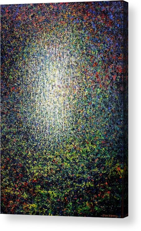 Mystical Acrylic Print featuring the painting The apparition by Alan Kenny