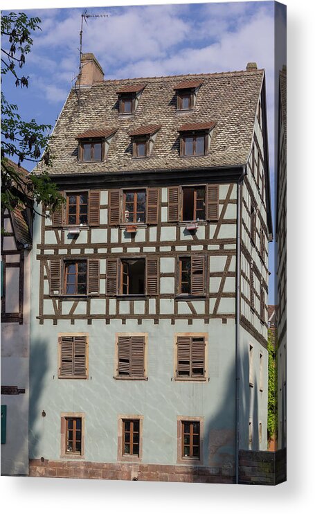 Alsace Acrylic Print featuring the photograph The Aqua House by Teresa Mucha