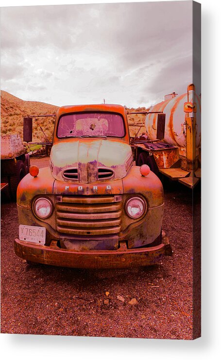 Truck Acrylic Print featuring the photograph The beauty of an old rusty truck by Jeff Swan