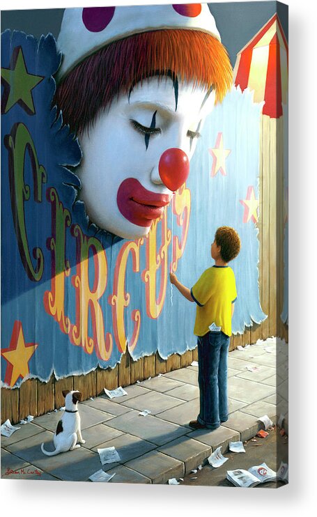 Birthday Card Acrylic Print featuring the painting The Big Top by Brian McCarthy