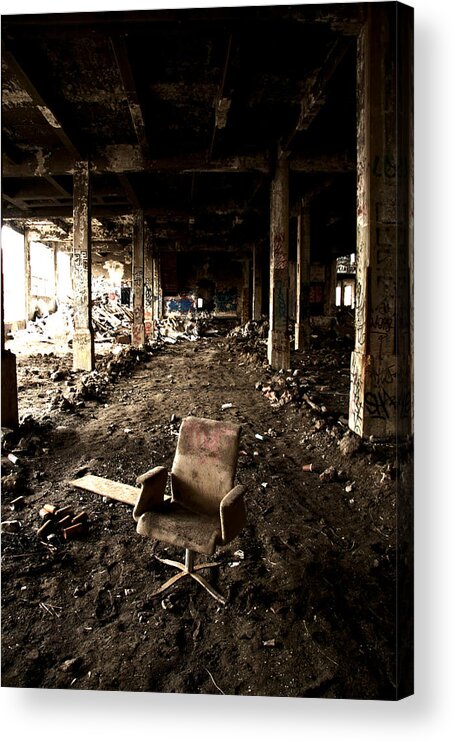 Graffiti Acrylic Print featuring the photograph the boss II by Kreddible Trout