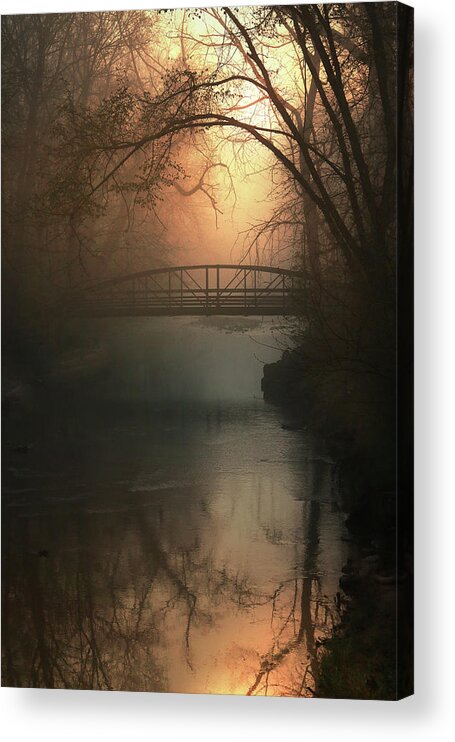 Bridge Acrylic Print featuring the photograph The Crossing by Rob Blair