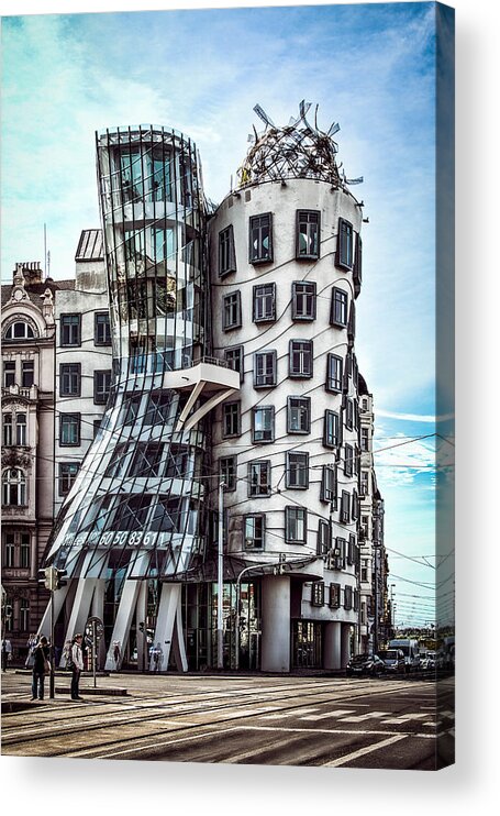 Czech Republic Acrylic Print featuring the photograph The Dancing House by Kevin McClish