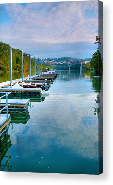 Dock Acrylic Print featuring the photograph The Docks At Morgantown by Steven Ainsworth