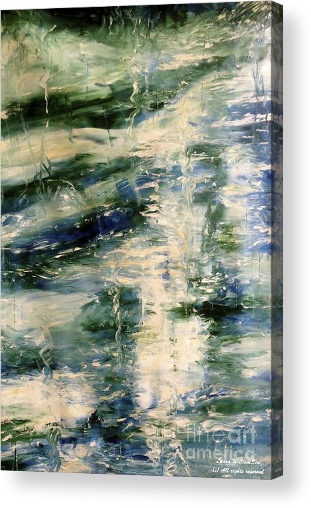Abstract Landscapes Acrylic Print featuring the painting THE ELEMENTS Water #5 by Laara WilliamSen