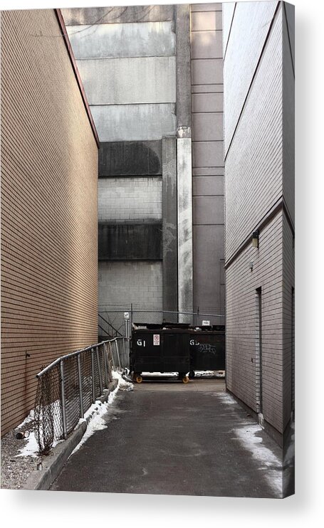 Trash Acrylic Print featuring the photograph The Great Escape by Kreddible Trout
