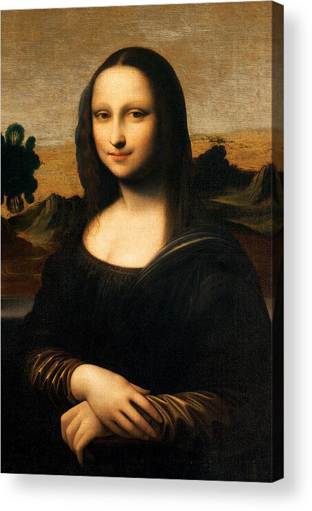 The Isleworth Mona Lisa Acrylic Print featuring the painting The Isleworth Mona Lisa by Leonardo Da Vinci