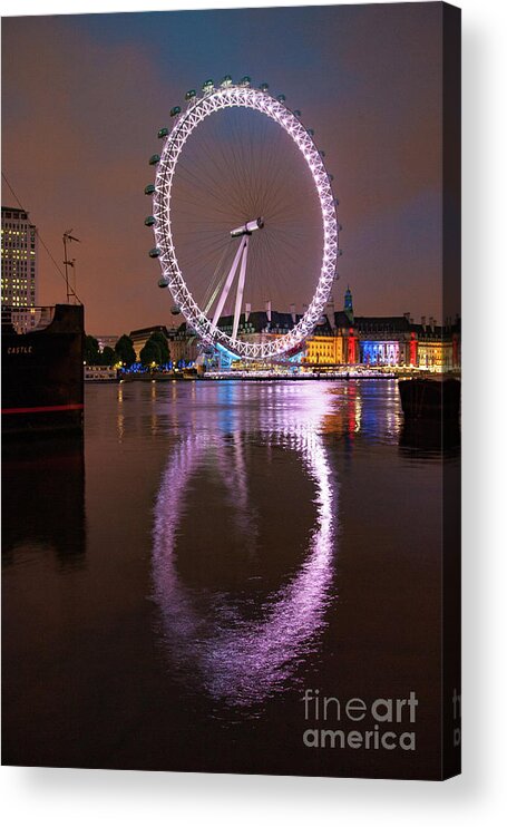 London Eye Acrylic Print featuring the photograph The London Eye by Smart Aviation