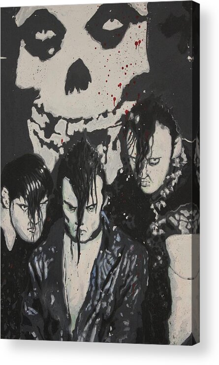 Misfits Acrylic Print featuring the mixed media The Misfits by Dustin Spagnola