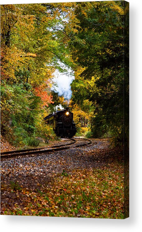 #jefffolger Acrylic Print featuring the photograph The number 40 rounding the bend by Jeff Folger